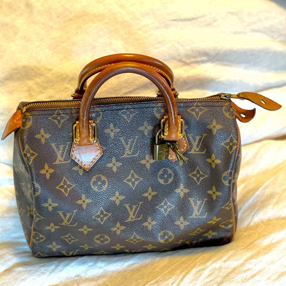 Louis Vuitton Speedy 25 Handbag.